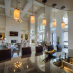 Interior Shot of Amenity Center Dining Area at Dolce Living Rosenberg, Sovereign Properties